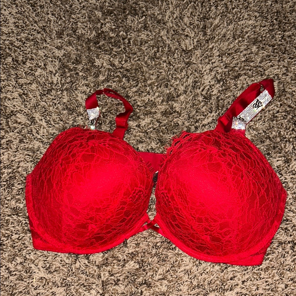 Victoria’s secret Jeweled Red Lace Bra